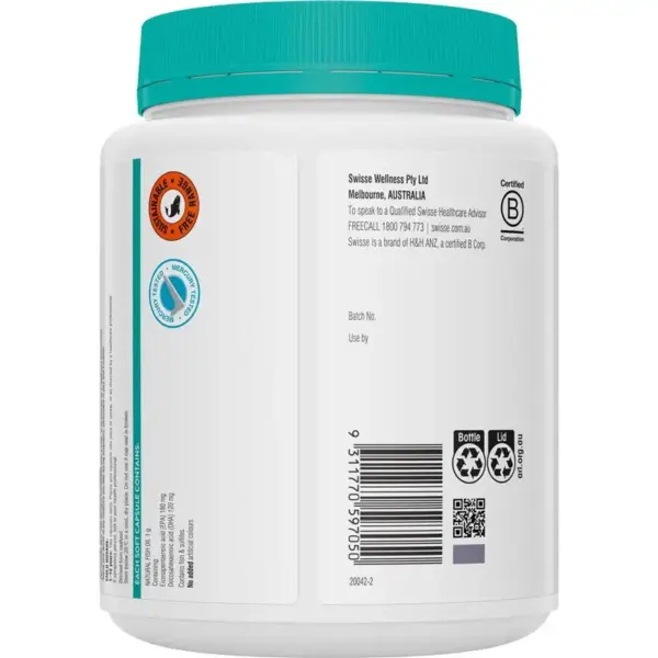 Swisse 野生深海魚油膠囊1000mg 500粒（無腥味）：圖片 3