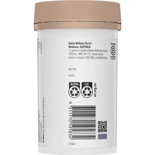 Swisse 鎂鈣+維生素D營養片120片：圖片 3
