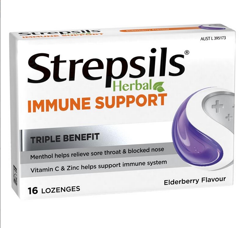 WeChat Screenshot_20241130090505 Strepsils 草本免疫支持含片接骨木紫錐菊 16顆:圖片 1