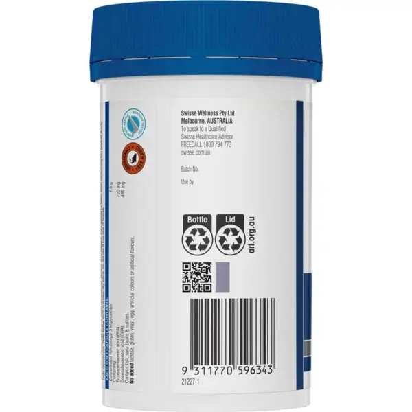 Swisse Ultiboost 4倍強效野生魚油濃縮膠囊 60粒：圖片 3