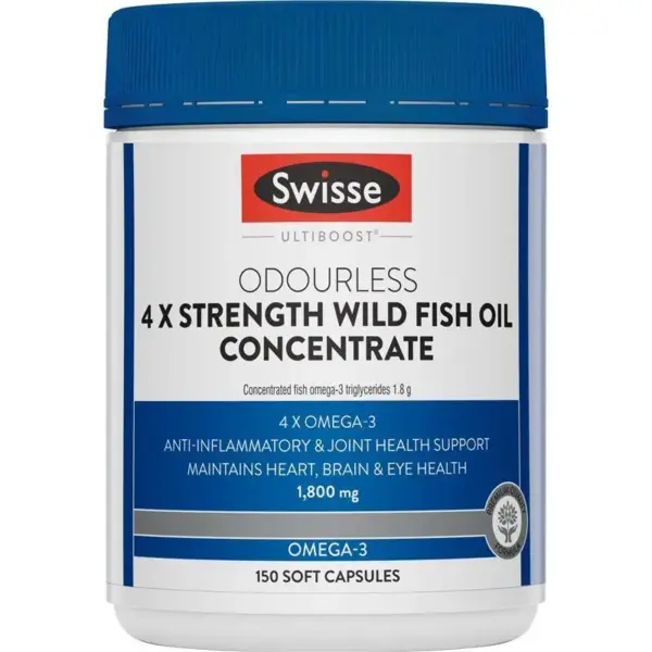 Swisse Ultiboost 4倍強效野生魚油濃縮膠囊 150粒
