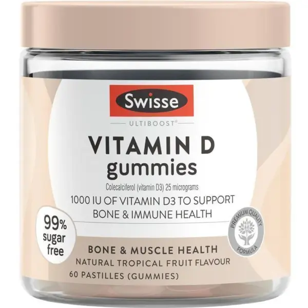 Swisse 維生素D3 無糖軟糖 60顆