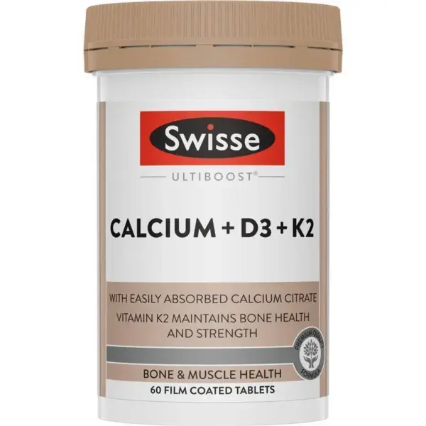 Swisse 超級補給 鈣＋維他命 D3＋K2  60 片