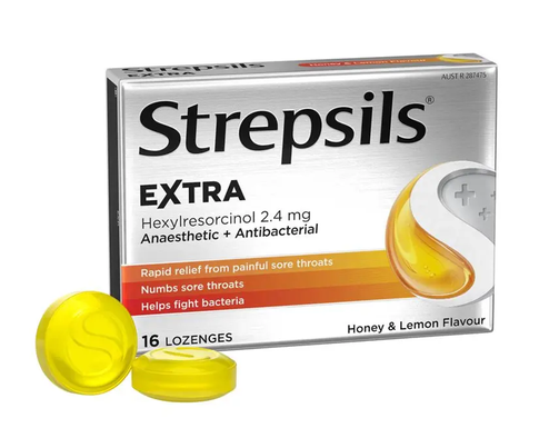 Strepsils 特強蜂蜜檸檬潤喉糖 16 粒