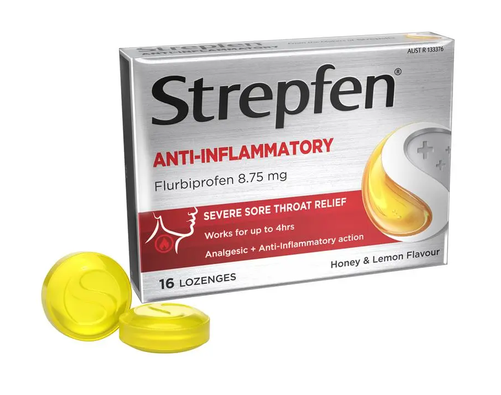Strepfen 強效蜂蜜檸檬潤喉糖 16 粒