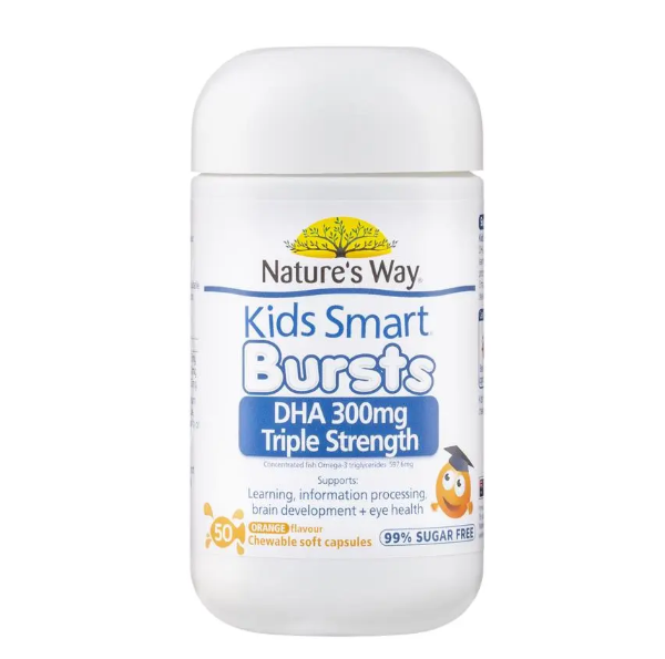 Nature’s Way 佳思敏 兒童DHA 300mg 三倍濃度軟膠囊50顆