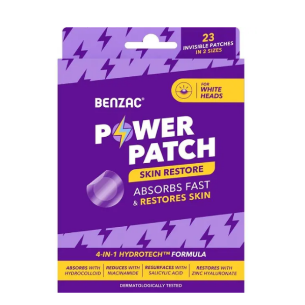 Benzac Power Patches 皮膚修復隱形痘痘貼 23片